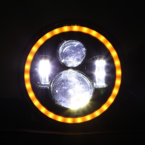 7" Projector LED Headlight +Fog Passing Lights For Harley Touring Road King - Bild 7 von 13