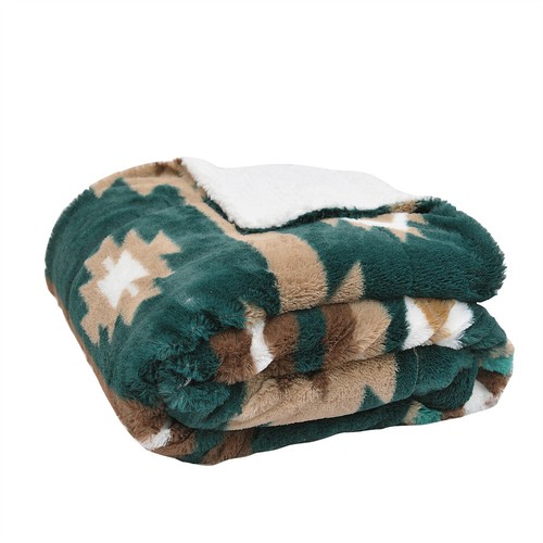 Southwest Sherpa Fleece Throw Blanket Ultra Soft Reversible Cozy Plush Blanket - Picture 30 of 32