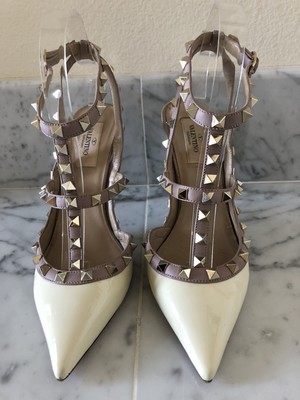valentino rockstud light ivory