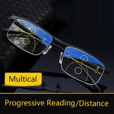 Smart zoom reading glasses progressive multi-focus Computer Anti blue ray