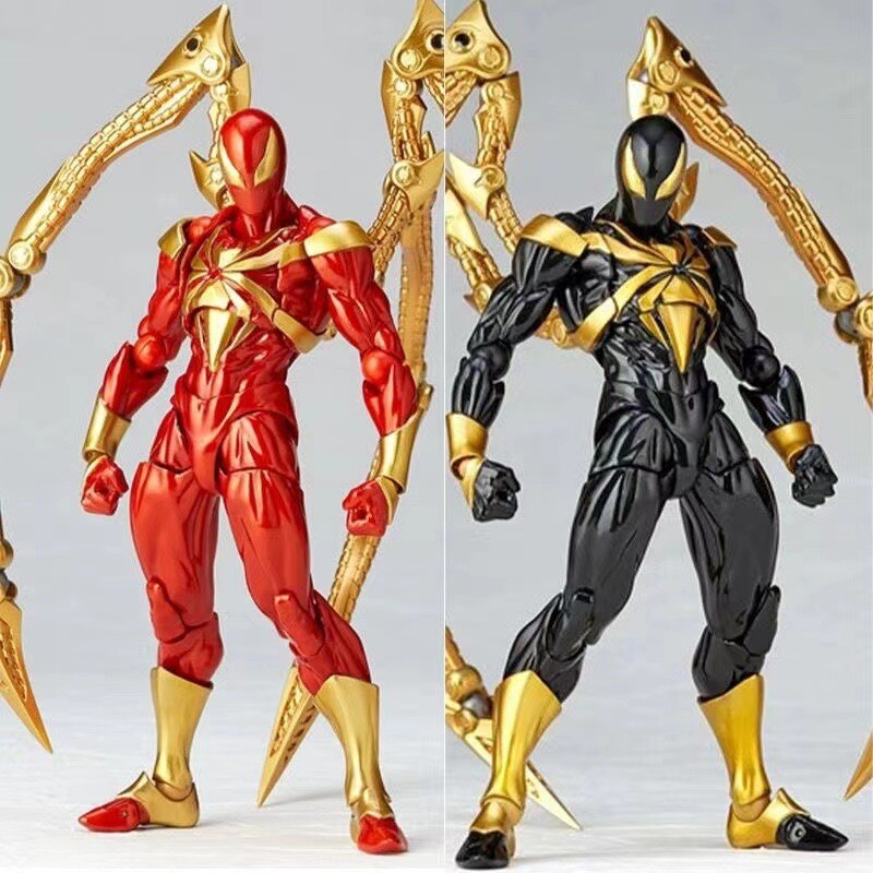 Hot Animation Marvel Yamaguchi Iron Spider Man Red/Black Action