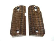 Walnut Double Diamond Checkered Kimber Micro 9 Grips