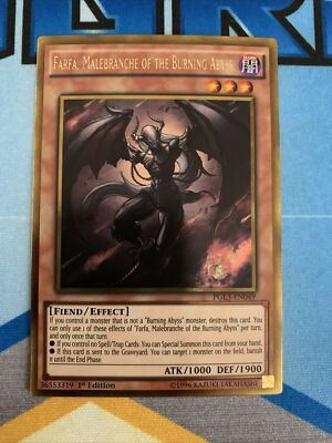 Yu-Gi-Oh! Farfa, Malebranche Of The Burning Abyss (PGL3-EN049) 1st Edition  NM