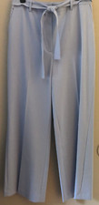 Tommy Hilfiger Womens Wide-Leg High-Rise Work/Casual Pants Belted Blue Sz 12 New