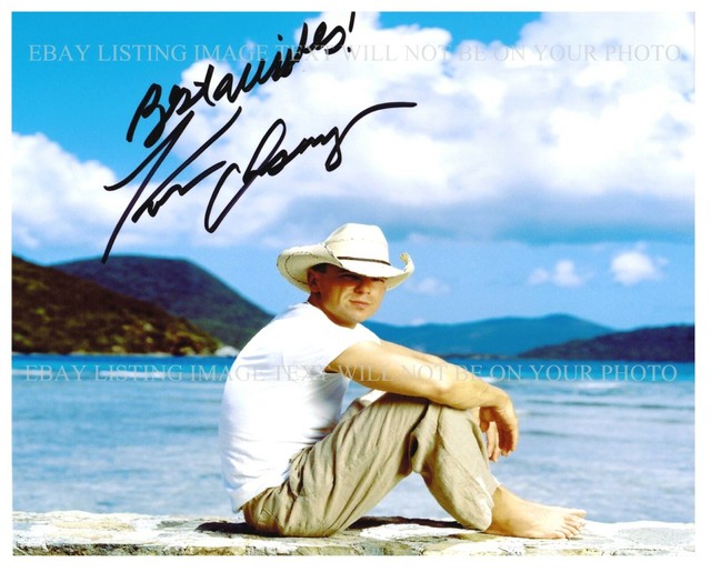KENNY CHESNEY SIGNED AUTOGRAPH 8x10 RPT PHOTO BEAUTIFUL ISLAND BEACH PICTURE SN10552 KENNY CHESNEY SIGNED AUTOGRAPH 8x10 RPT PHOTO BEAUTIFUL ISLAND BEACH PICTURE SN10552