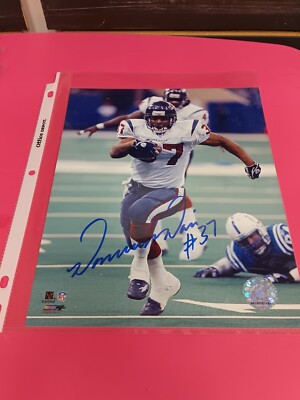 Domanick Davis Signed Autographed 8 X 10 Photo Houston
