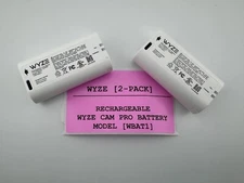 [2-PACK] WYZE [WBAT1] RECHARGEABLE USB-C BATTERY PACK FOR CAM PRO