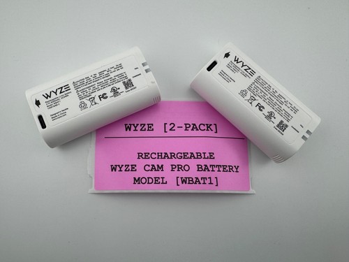 [2-PACK] WYZE [WBAT1] RECHARGEABLE USB-C BATTERY PACK FOR CAM PRO