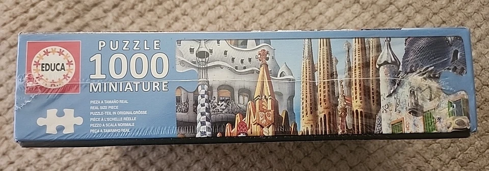 Rompecabezas EDUCA Miniatura Collage Gaudí 1000 Piezas #11874 (SELLADO)--Castillos Foto 4 de 4