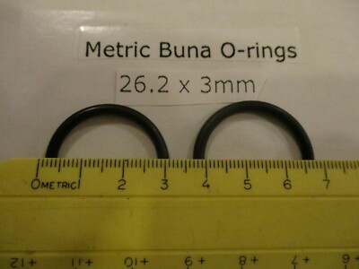 Buna-70 O-Ring 20mm ID X 26mm OD X 3mm – Made In USA – 2 Pack