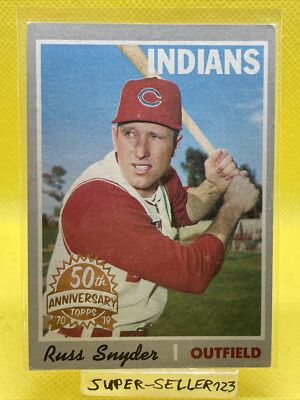 2019 Topps Heritage 50th Anniversary Buyback 1970 RUSS SNYDER CLEVELAND INDIANS