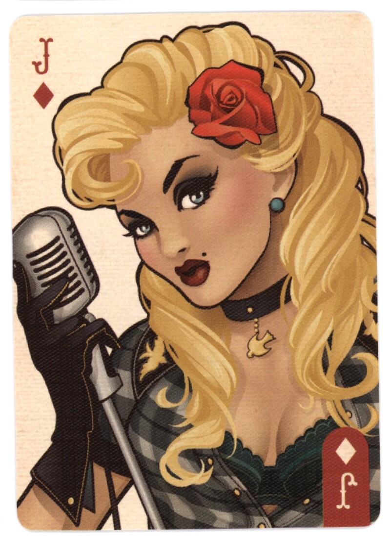 BLACK CANARY DC Comics Bombshells Playing Card BG4
