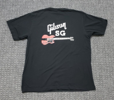 Uniqlo x Gibson USA LARGE Black T Shirt Gibson SG Electric