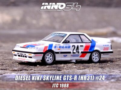 京商 日産 SKYLINE GTS-R (HR-31) 1/43 NISSAN Skyline GTS-R (HR31) - #24 Diesel Kiki - 1988 - JTC