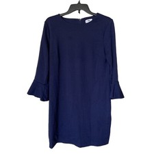 Old Navy Blue Shift Dress w/3/4 Sleeve Women's Size M Polyester/Rayon Blend