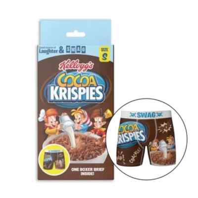 Cocoa Krispies Cereal Boxer Briefs, Men's Size L, XL, Novelty Underwear, L11