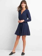 Gap Swing shirtdress, dark night Sz XS (1431B10)