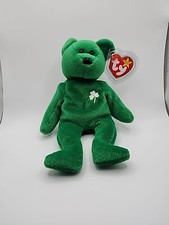 Irish Beanie Baby ERIN St. Patricks Day Bear Born March 17 1997 NWT Rare Retired