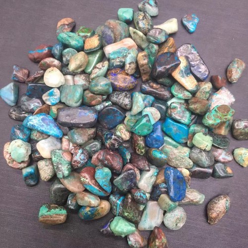 Natural Turquoise Tumbled Stone Crystal Chips Quartz Gravel Healing Decor 146pcs - Picture 7 of 9