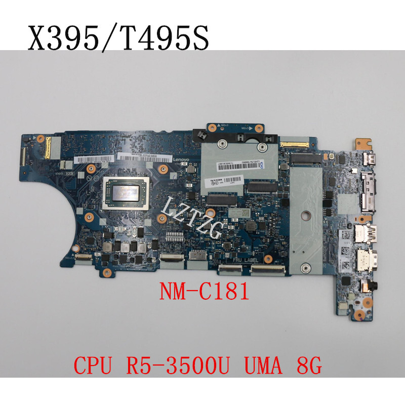 Lenovo ThinkPad X395 美品 元箱有り NM-C181 For Lenovo ThinkPad X395 T495S Motherboard CPU R5-3500U 8G