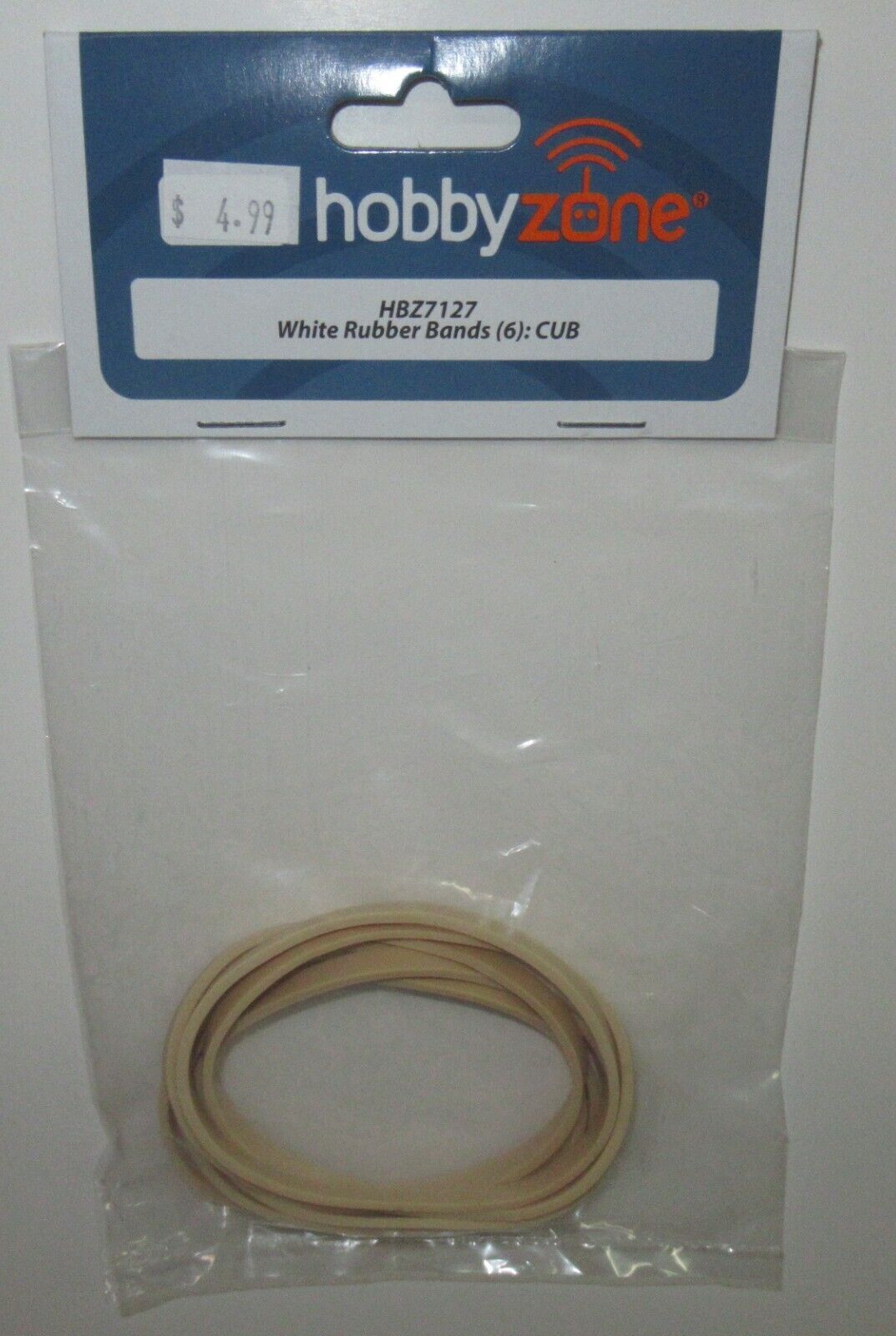 Hobby Zone White Rubber Bands (6 pcs) CUB HBZ7127 NIP International