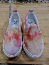Cat Jack Toddler Girls' Alexus Tie-Dye Multicolor Slip-On Sneakers New