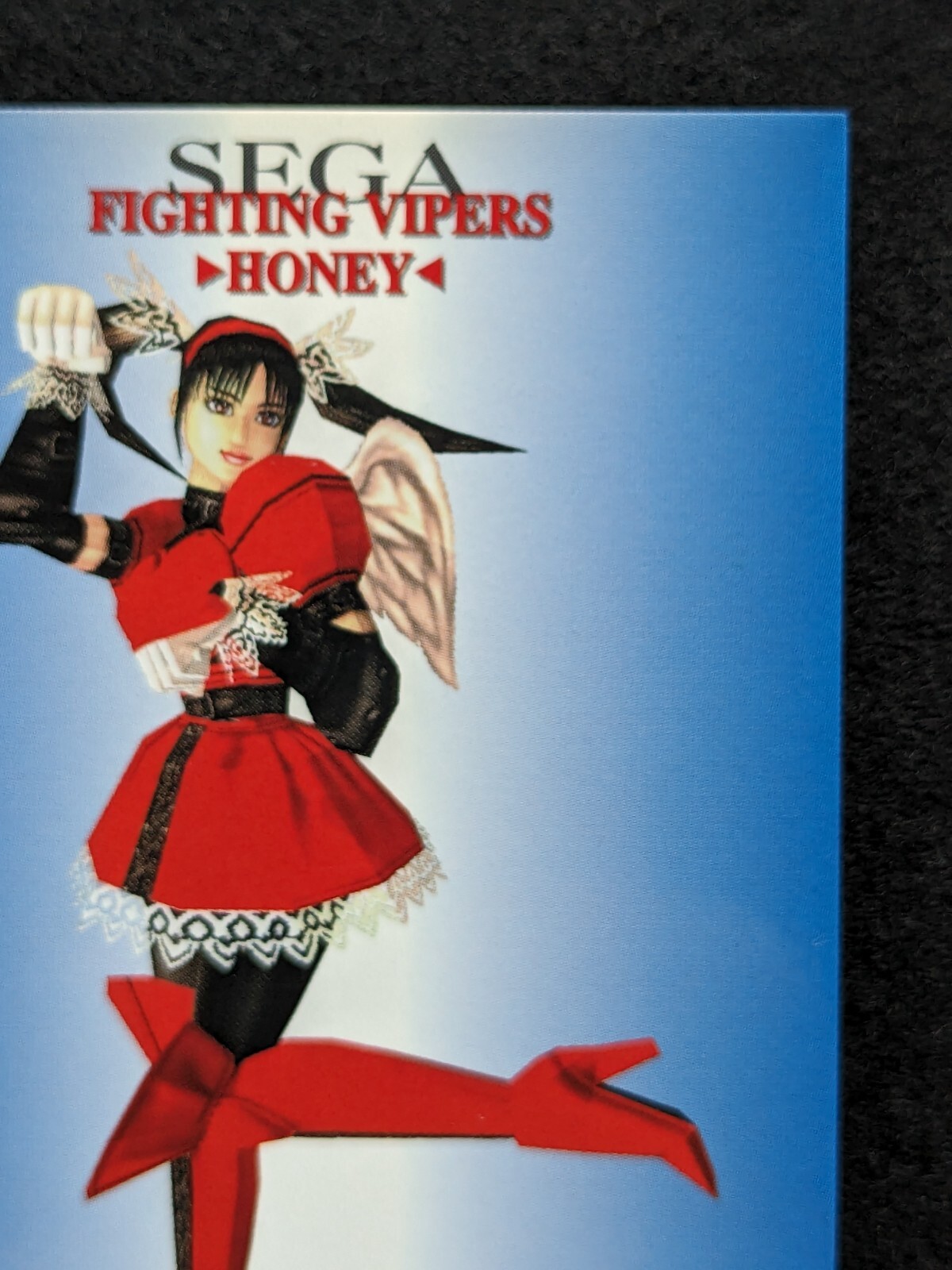 Oh right, SEGA Saturn flyer for Fighting Vipers. STORM IN A D CUP is an official video game tagline