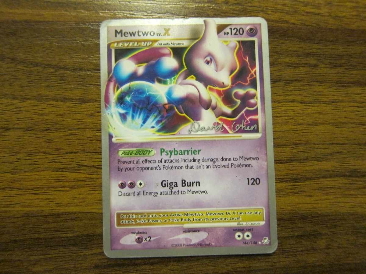 【PSA10】ミュウツー LV.X Mewtwo Pokémon Card- Mewtwo Level X - 144/146 - World Championship signed