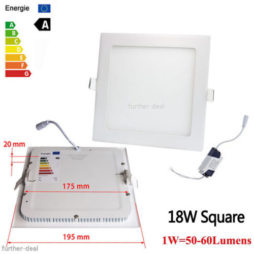 9W 12W 15W 18W 21W LED Recessed Ceiling Panel Down Lights Fixture Lamp White AC - Picture 22 of 26