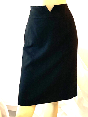 スカート VALENTINO BLACK WOOL SKIRT Valentino - Compact Drill Black Wool Mini Skirt | Mitchell