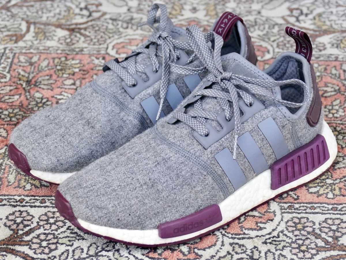 Adidas nmd shop r1 burgundy grey