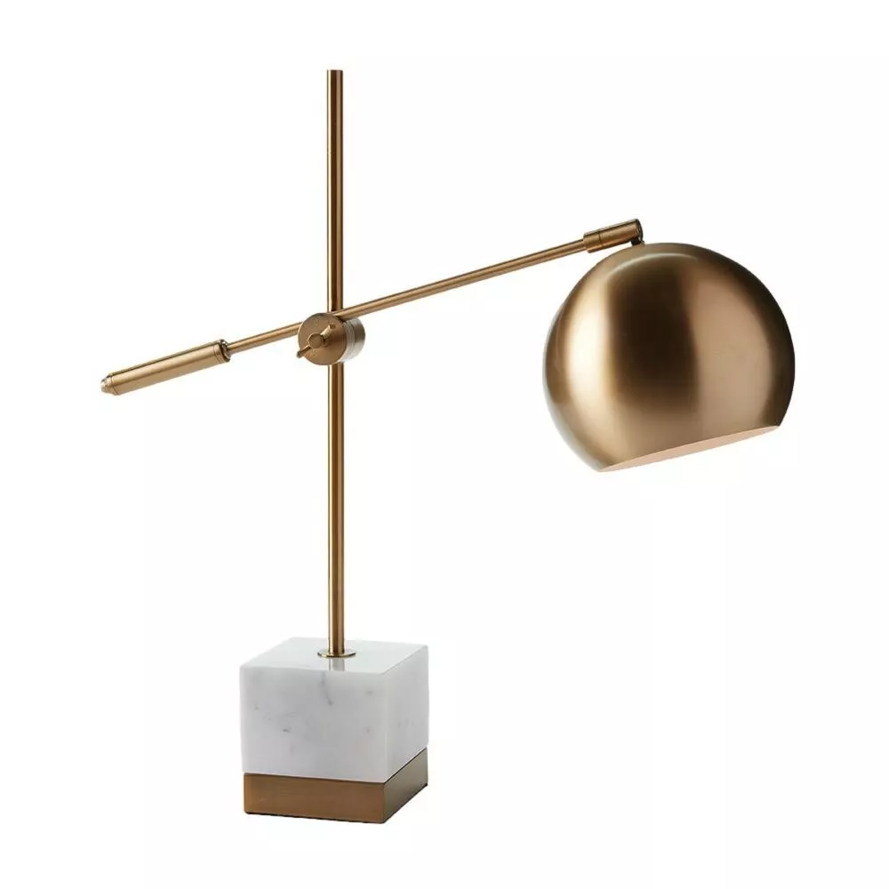 Round gold table sale lamp