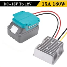 DC 18V to 12V For Makita 15A 180W Step Down Voltage Converter Battery Regulator