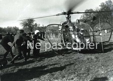 Hélicoptère EDITH CRESSON 1982 Ministre de l'Agriculture CAEN photo Hulmel