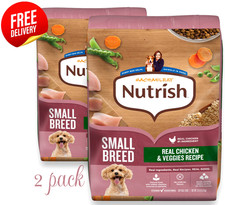 Rachael Ray Nutrish Small Breed Dry Dog Food Chicken Veggies 13 lb 2 Pack