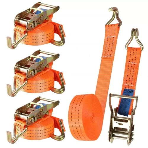 4x Autotransport 50mm Spanngurt Radsicherung Reifengurt Zurrgurt PKW Anhänger - Bild 8 von 22