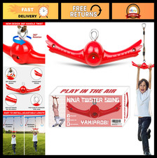 Twist Spin Swing Set - 360 Handle Slackline Attachments for Kids, Ninja Play