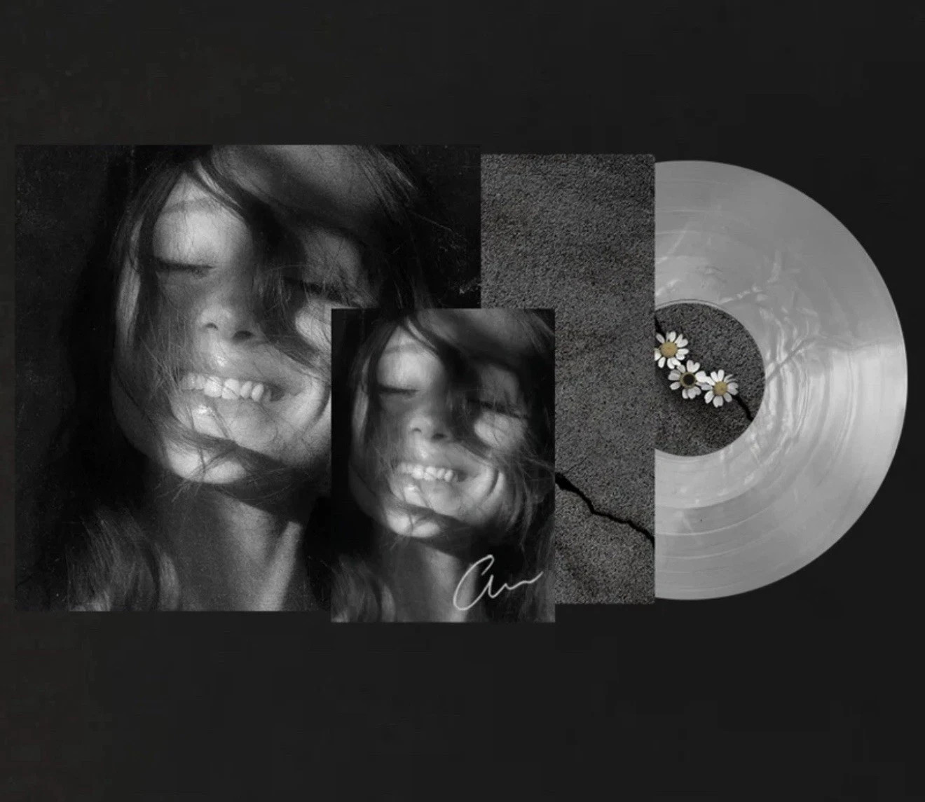 Ariana Grande Petal SIGNED Vinyl Translucent Pearly White LP PREORDER