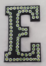 Dot Painted Wood Letter-E