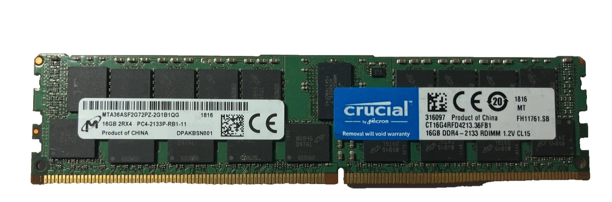 PC4-17000 (DDR4-2133) Bus Speed RDIMM DDR4 SDRAM Memory (RAM) for