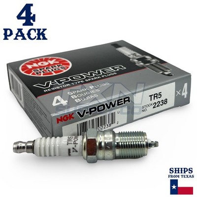 4 Pack NGK 2238 V-Power Spark Plugs TR5