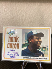 1974 Topps Home Run King Hank Aaron #1 Atlanta Braves