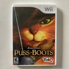 DreamWorks Puss in Boots (Nintendo Wii, 2011)  ~  Complete CIB