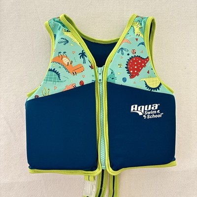 Aqua SwimSchool Leisure Training Vest 4-6 yrs 50 lbs Max Zipper Adjustable Strap