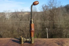 Metal With Wood Sitter Tobacco Smoking Estate Pipe 5.1/4" L