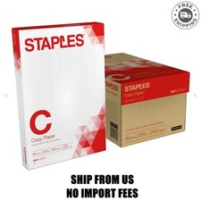 Staples Copy Paper, 11" x 17", 20 lbs., White, 500 Sheets/Ream, 5 Reams/Carton
