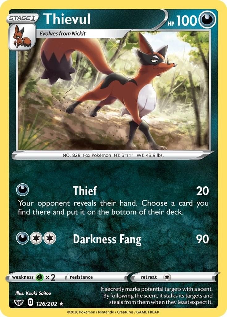 Thievul 126/202 Swsh01: Sword & Shield Regular