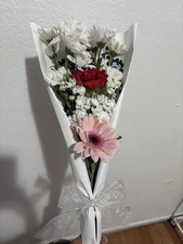 Fresh Mixed Flower Bouquet with Sunflower, Carnation, Gerbera