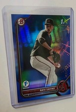 2022 Bowman Draft 1st Edition - Nate Savino #BD-163 Blue Foil /150 (RC)