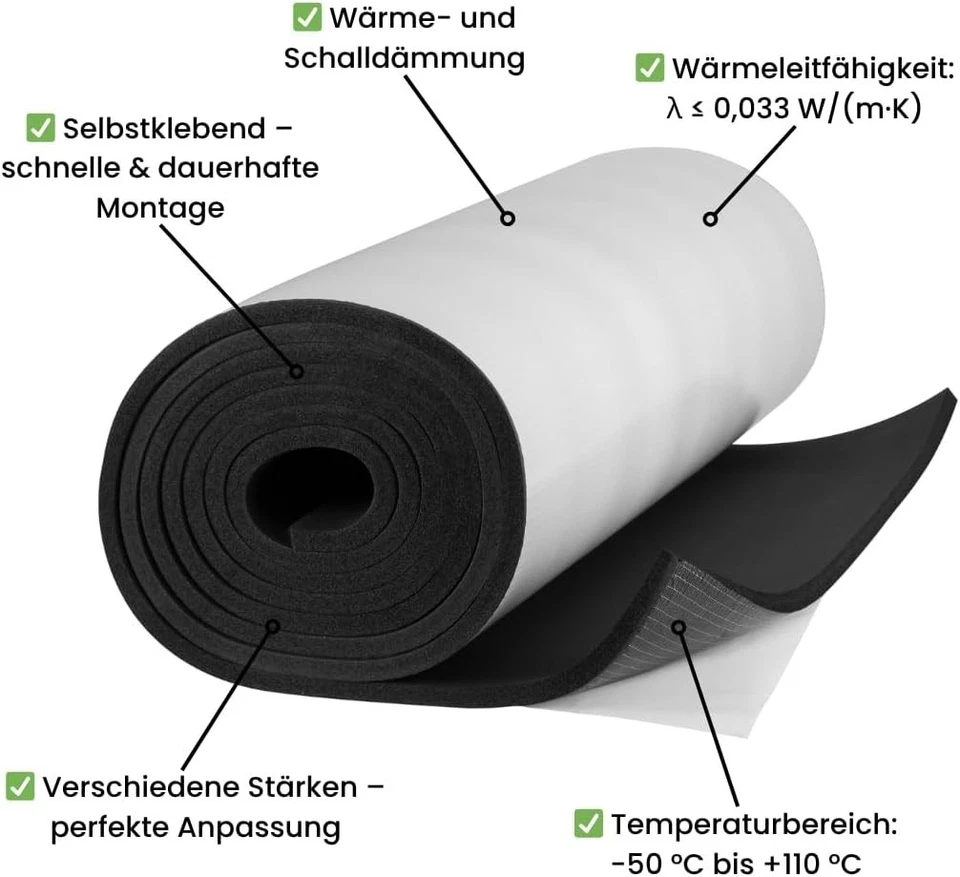 Armaflex AF 6-32mm selbstklebend Kautschuk Isolierung Dämmung - Bild 2 von 4